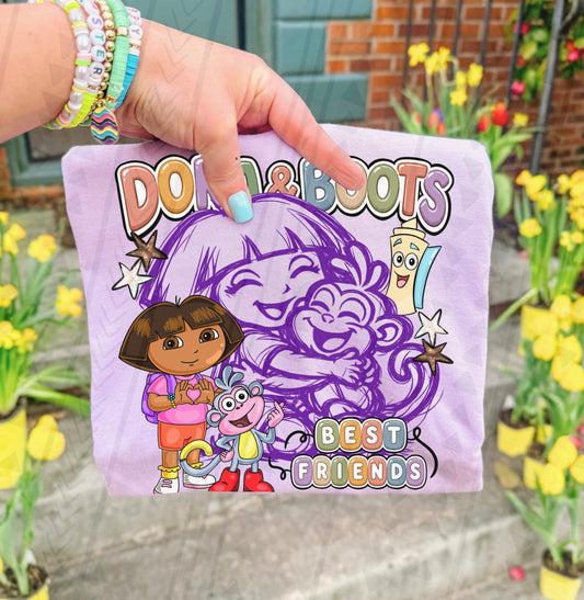Dora & Boots Best Friends DTF Print