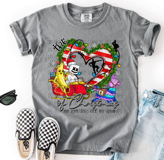 The Heart Of Christmas Me Getting Off My Game (Fortnite) DTF Print