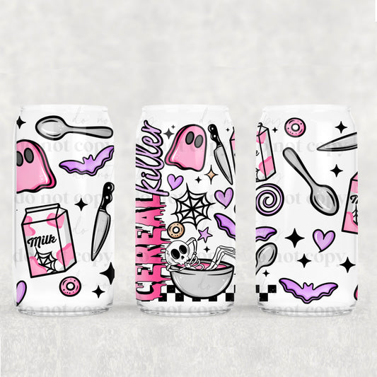 Cereal Killer 16 oz Glass Wraps