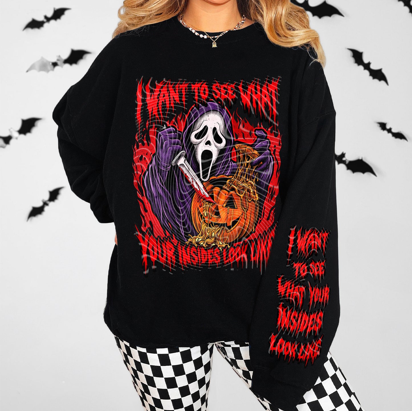 GhostFace I Want To See The Insides DTF Print