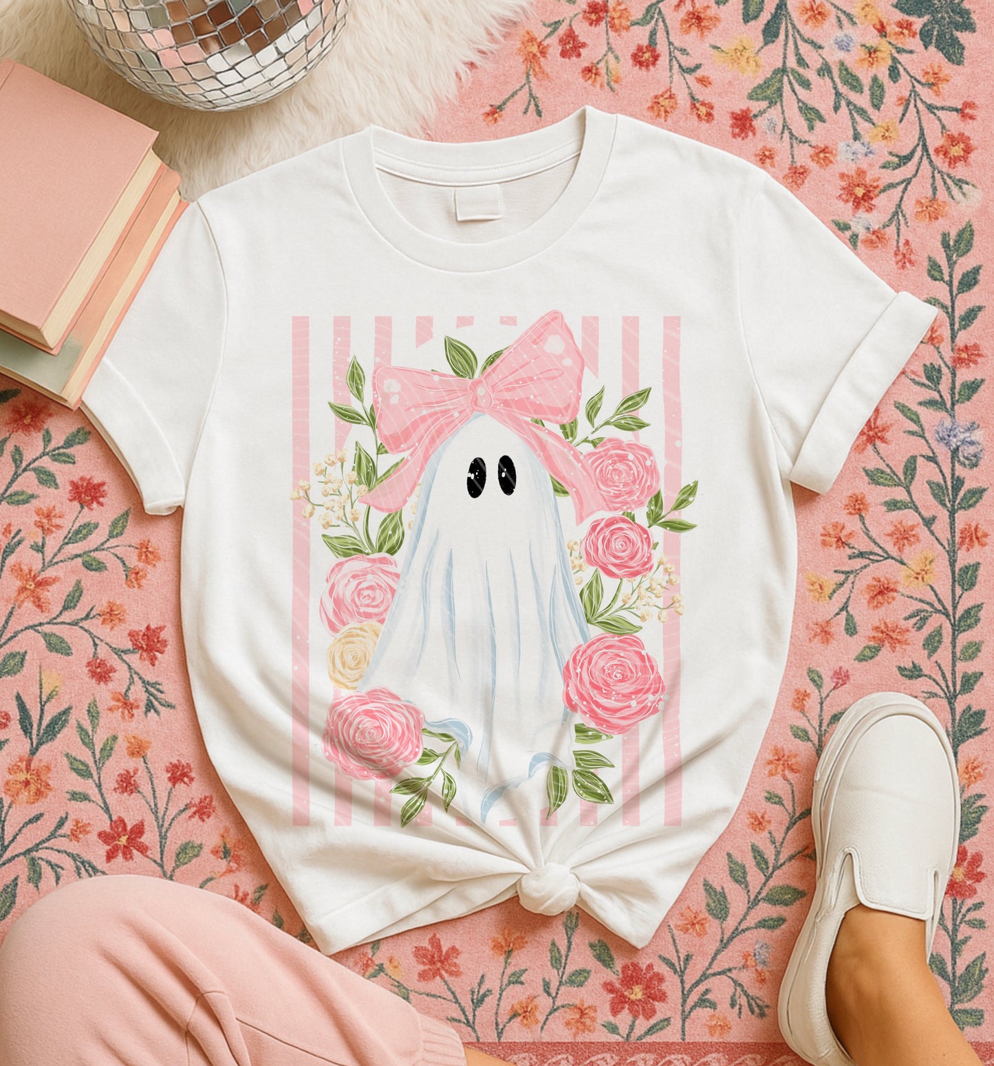 Floral Ghost DTF Print