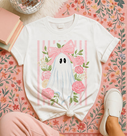Floral Ghost DTF Print