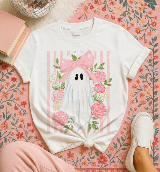 Floral Ghost DTF Print