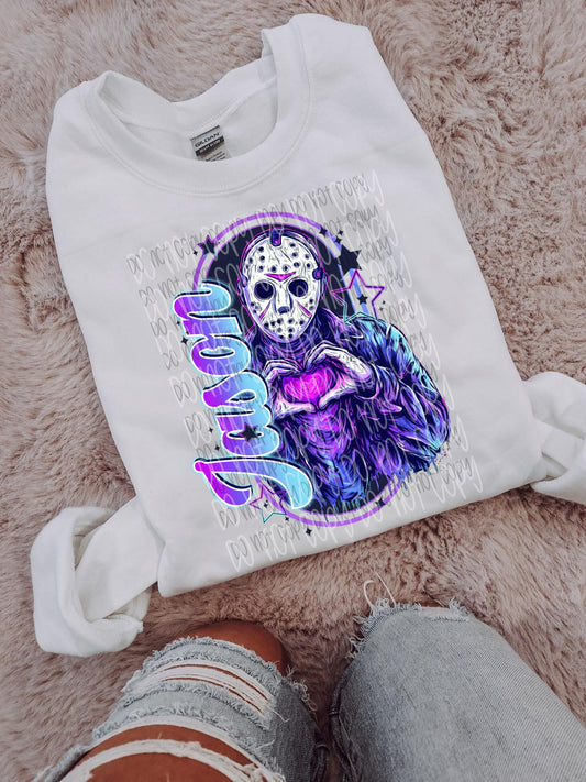 Heart hands Jason DTF Prints