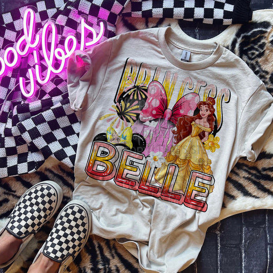 Princess Belle DTF Prints