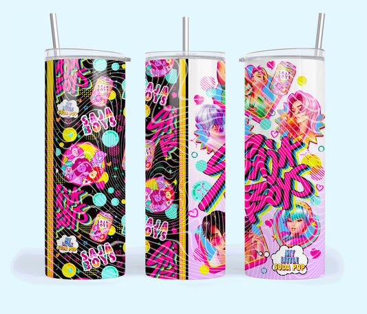 Saja Boys-Yellow Stripe Tumbler Wrap
