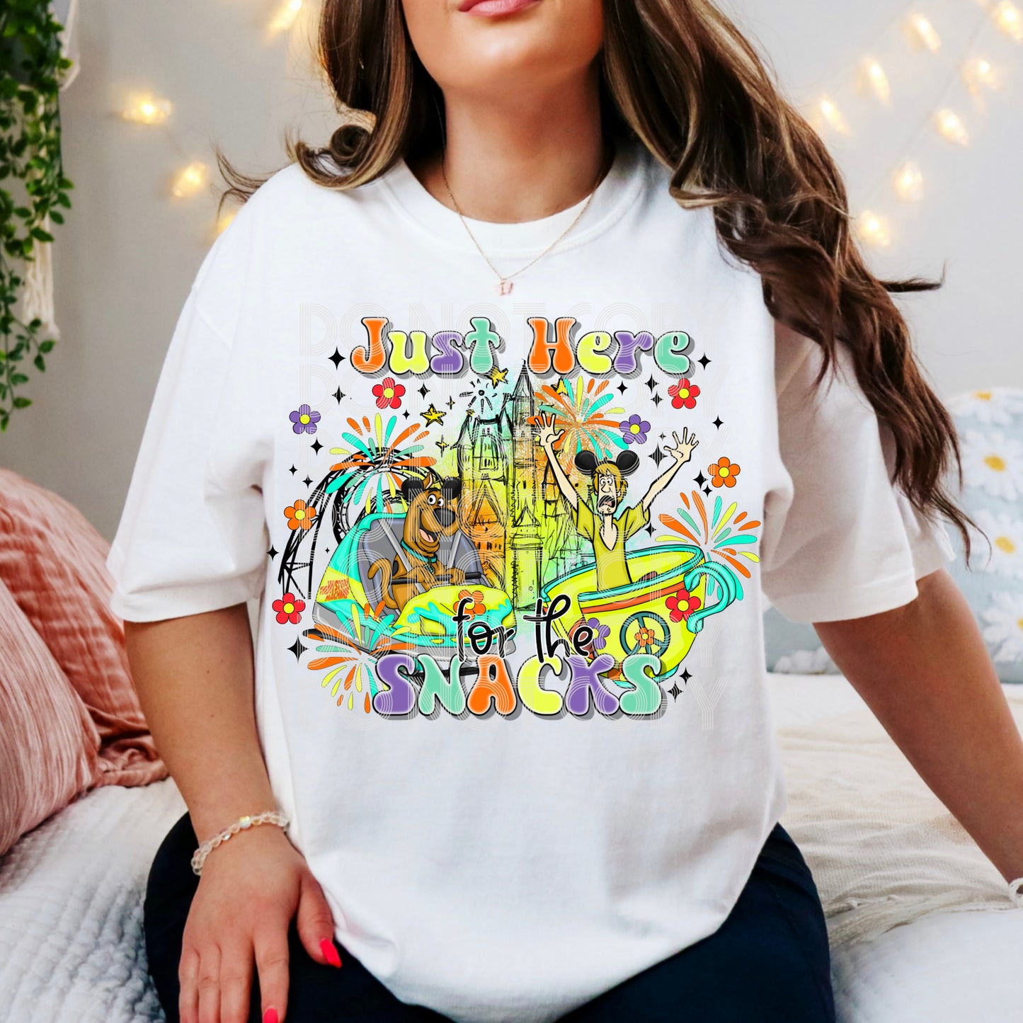 Just Here For The Snacks DTF Prints
