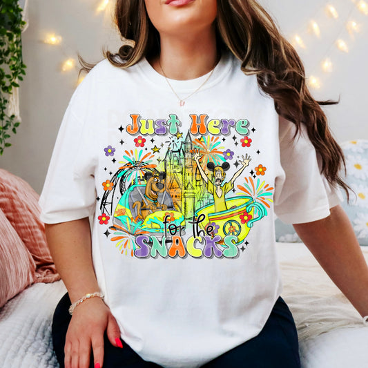 Just Here For The Snacks DTF Prints