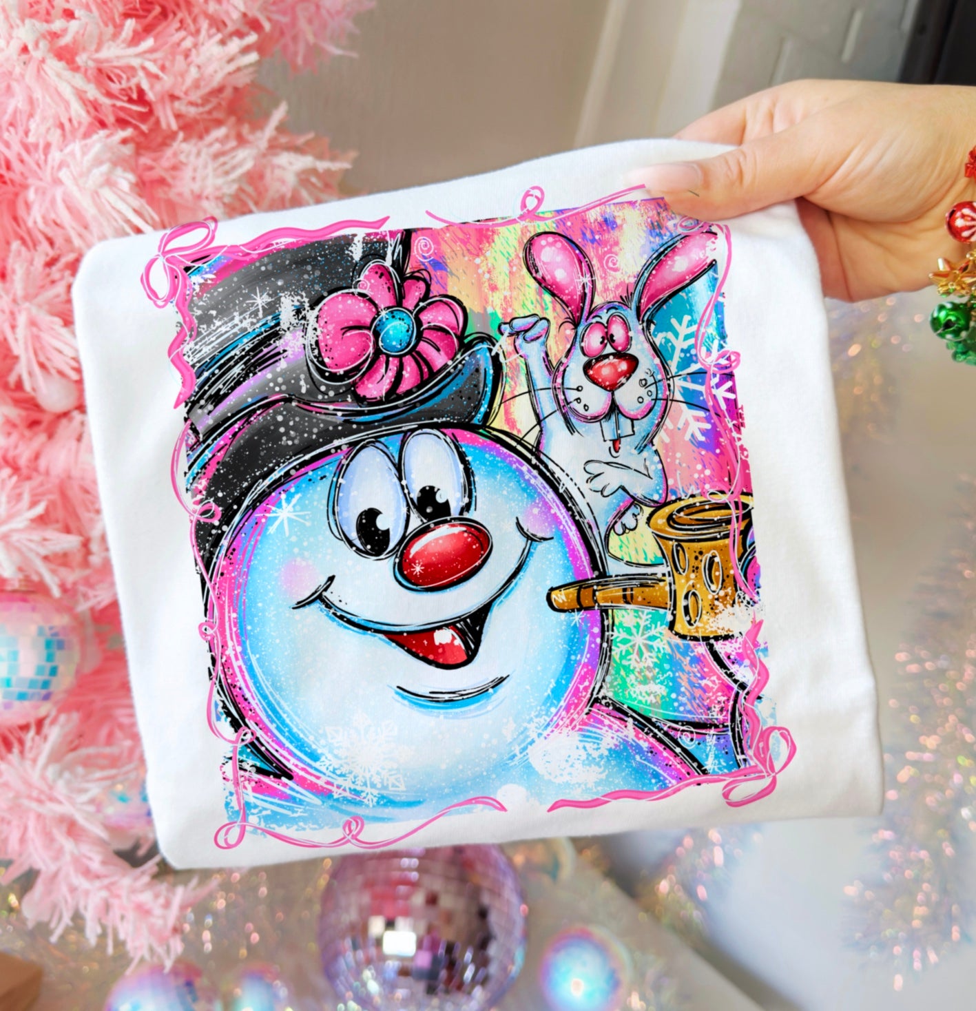 Christmas Frosty DTF Print