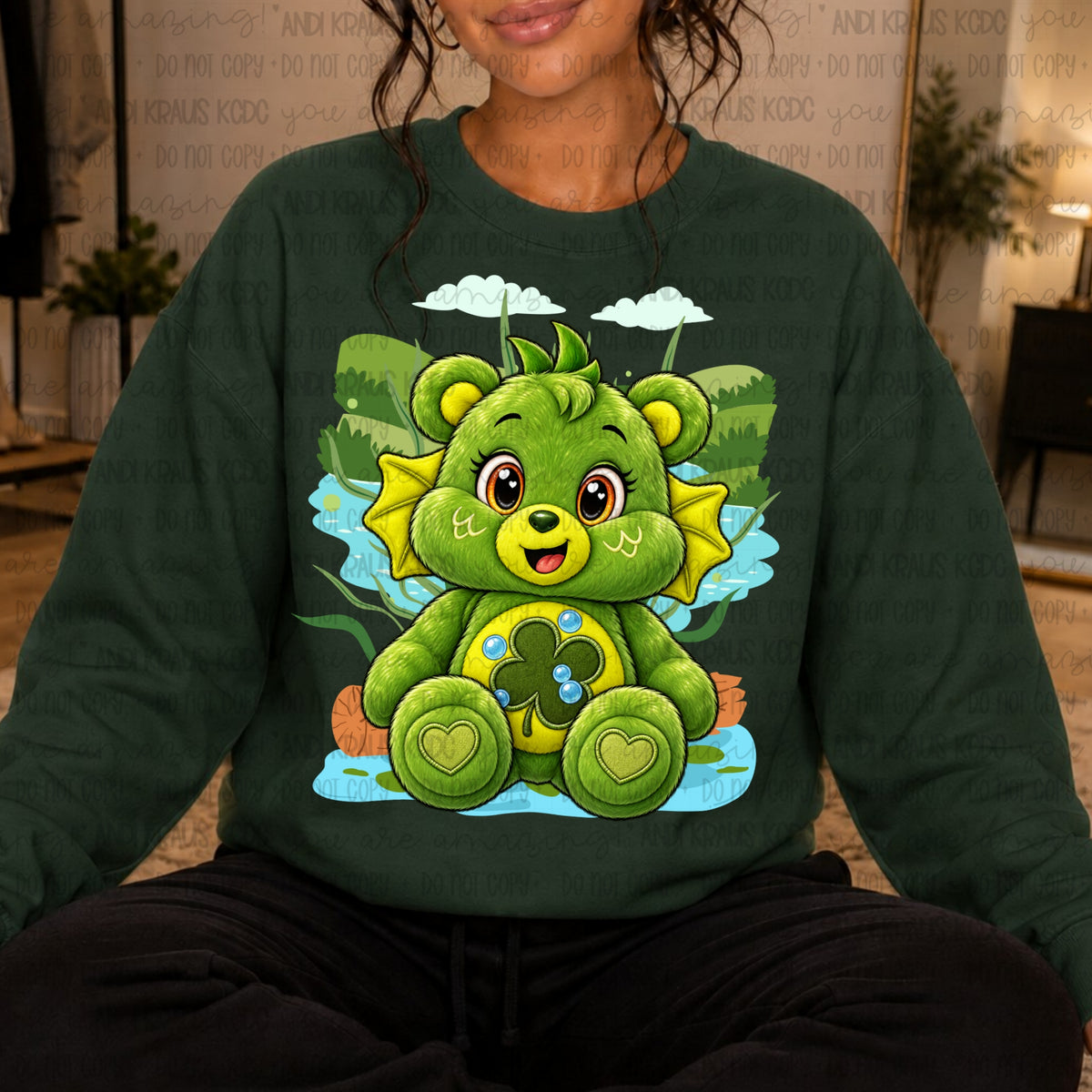 Black Lagoon Creature Bear DTF Print