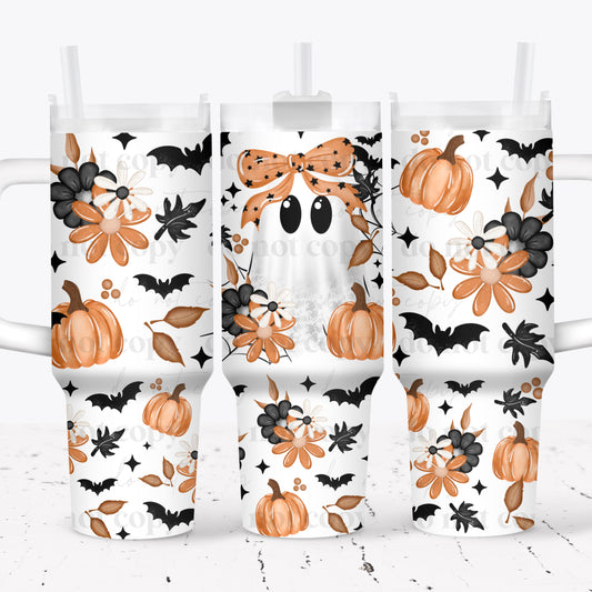 Fall Lace Ghost 40 oz Tumbler Print