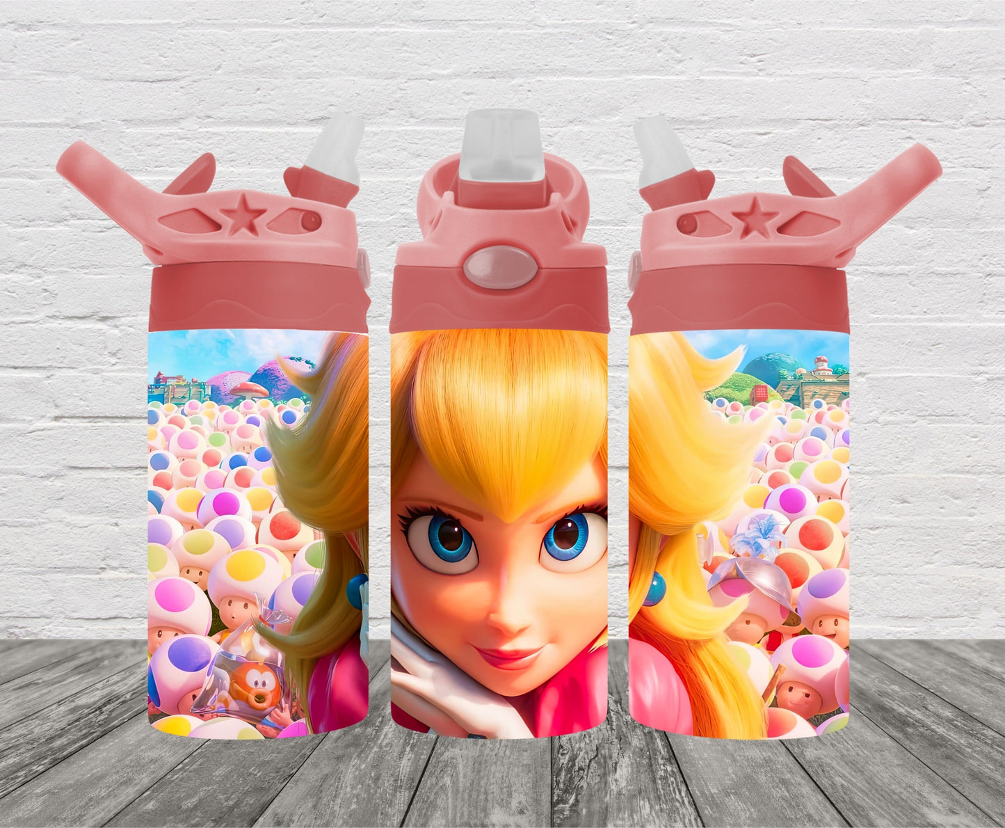 Toad and Peach Kids Tumbler Wrap