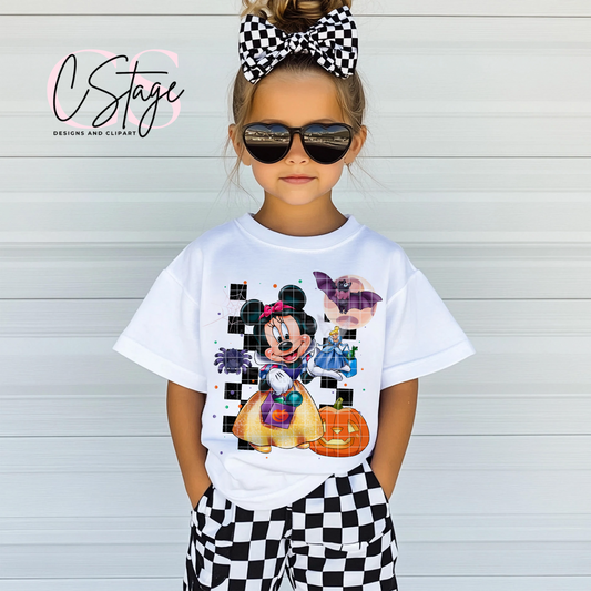 Snow Princess Minnie DTF Prints