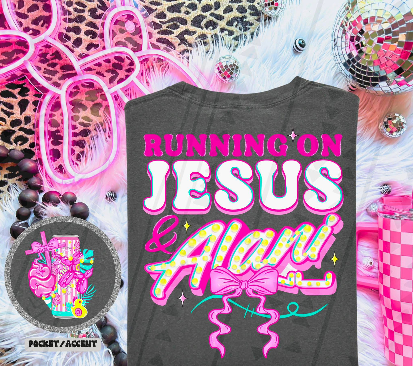 Running On Jesus and Alani DTF Prints
