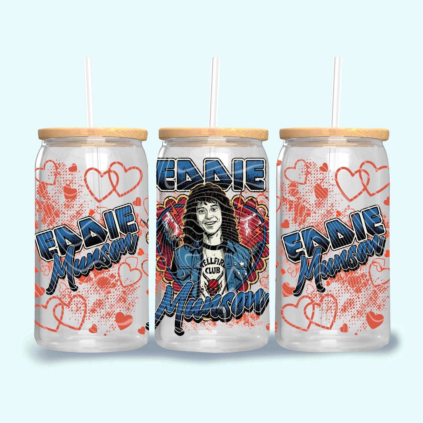 Eddie Munson 16 oz Glass Wraps