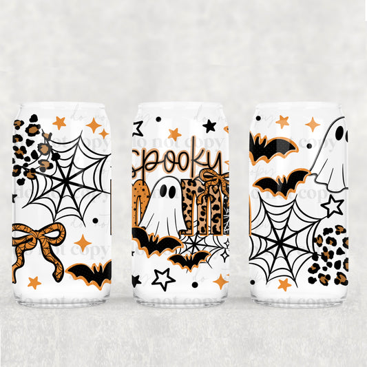 Spooky Mama 16 oz Glass Wrap