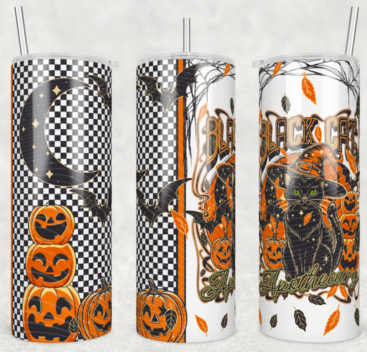 Black Cat Apothecary Tumbler Wrap
