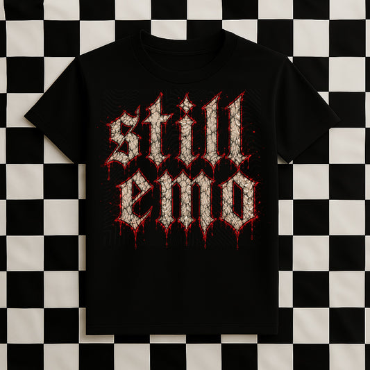 Still Emo (Halftone for Black Fabric Only) DTF Print
