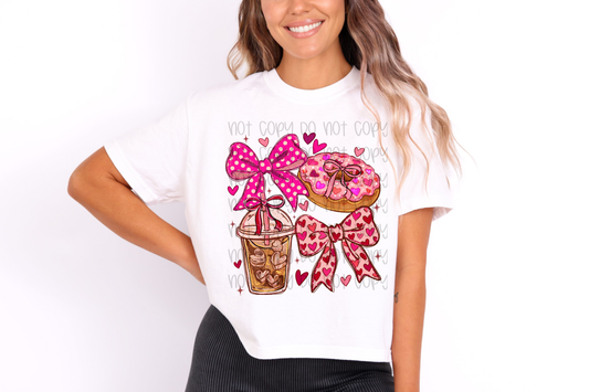 Coffee & Donuts Coquette DTF Prints
