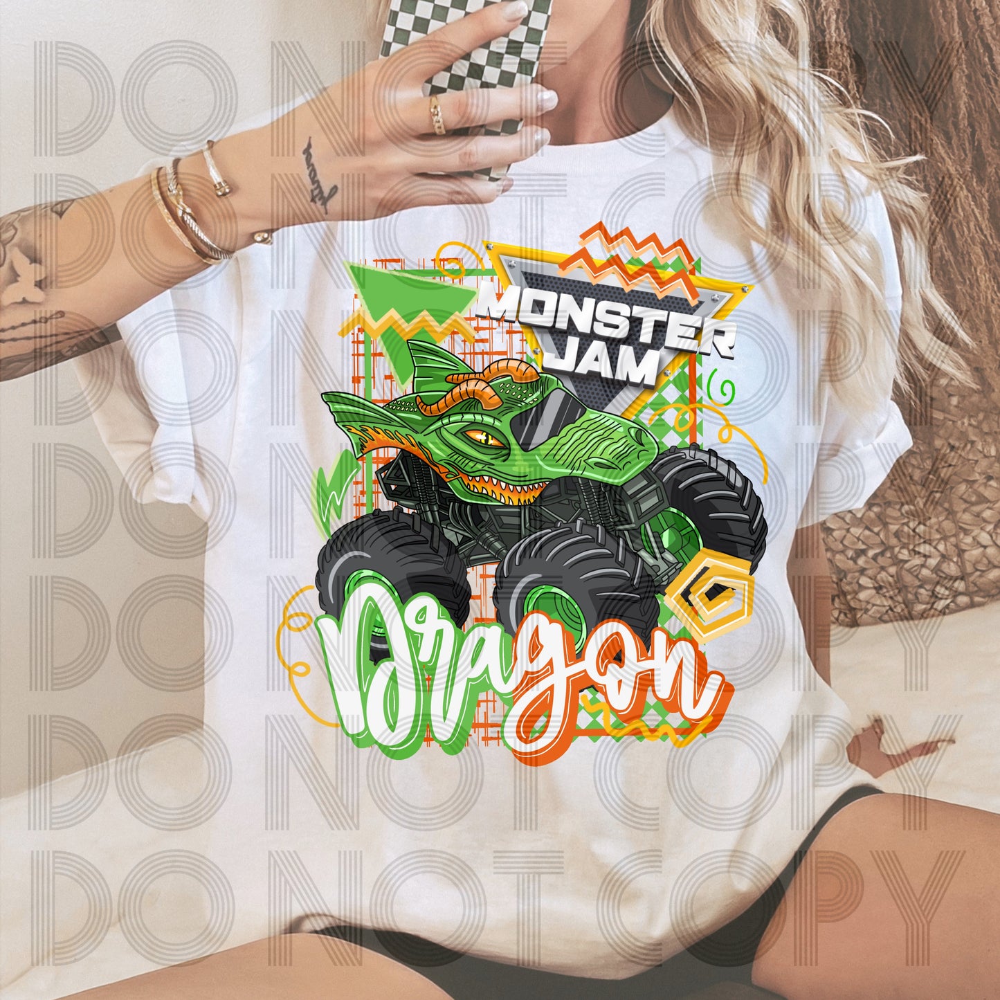 Retro Style MJ Dragon DTF Prints