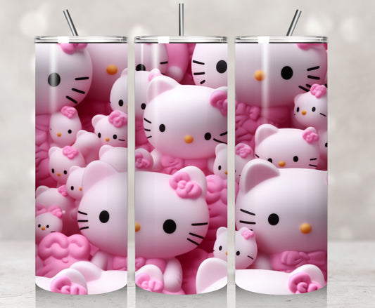 3D / Inflated Pink HKitty Scatter