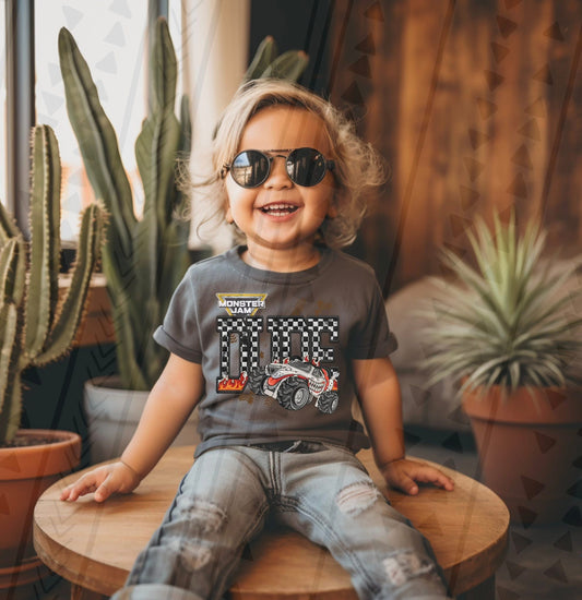 MJ Dalmatian Dude Faux Embroidery DTF Prints