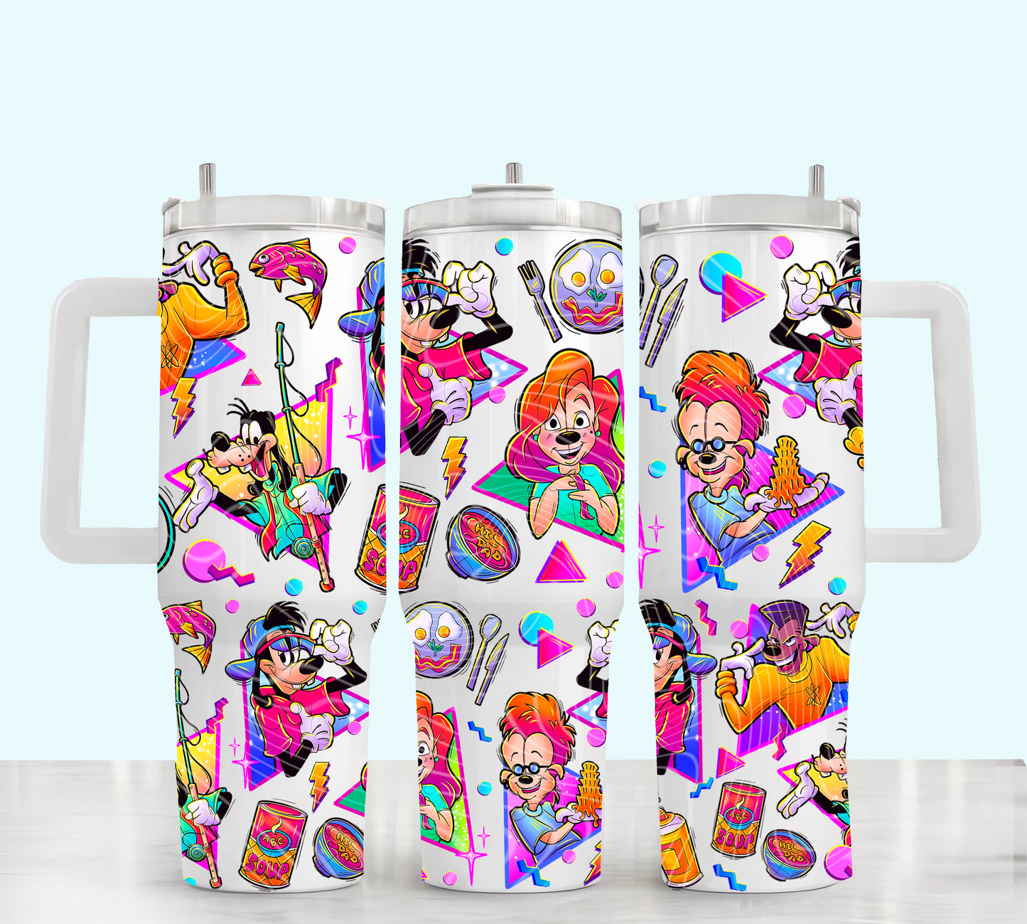 Bright Goofy 40 oz Tumbler Prints