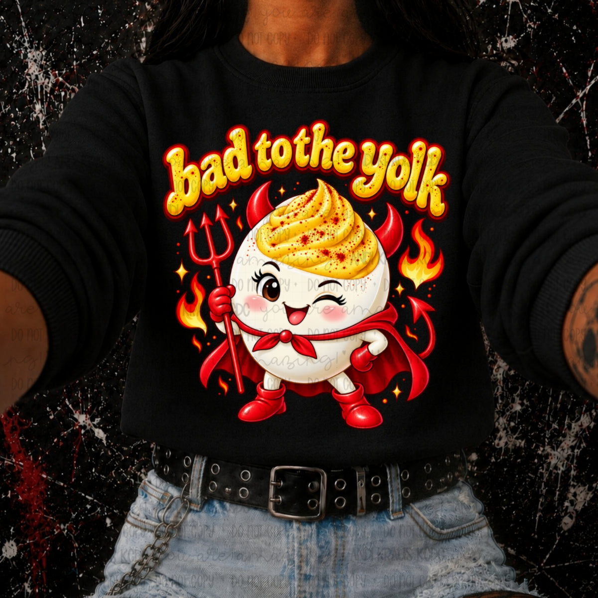 Bad To The Yolk DTF Print