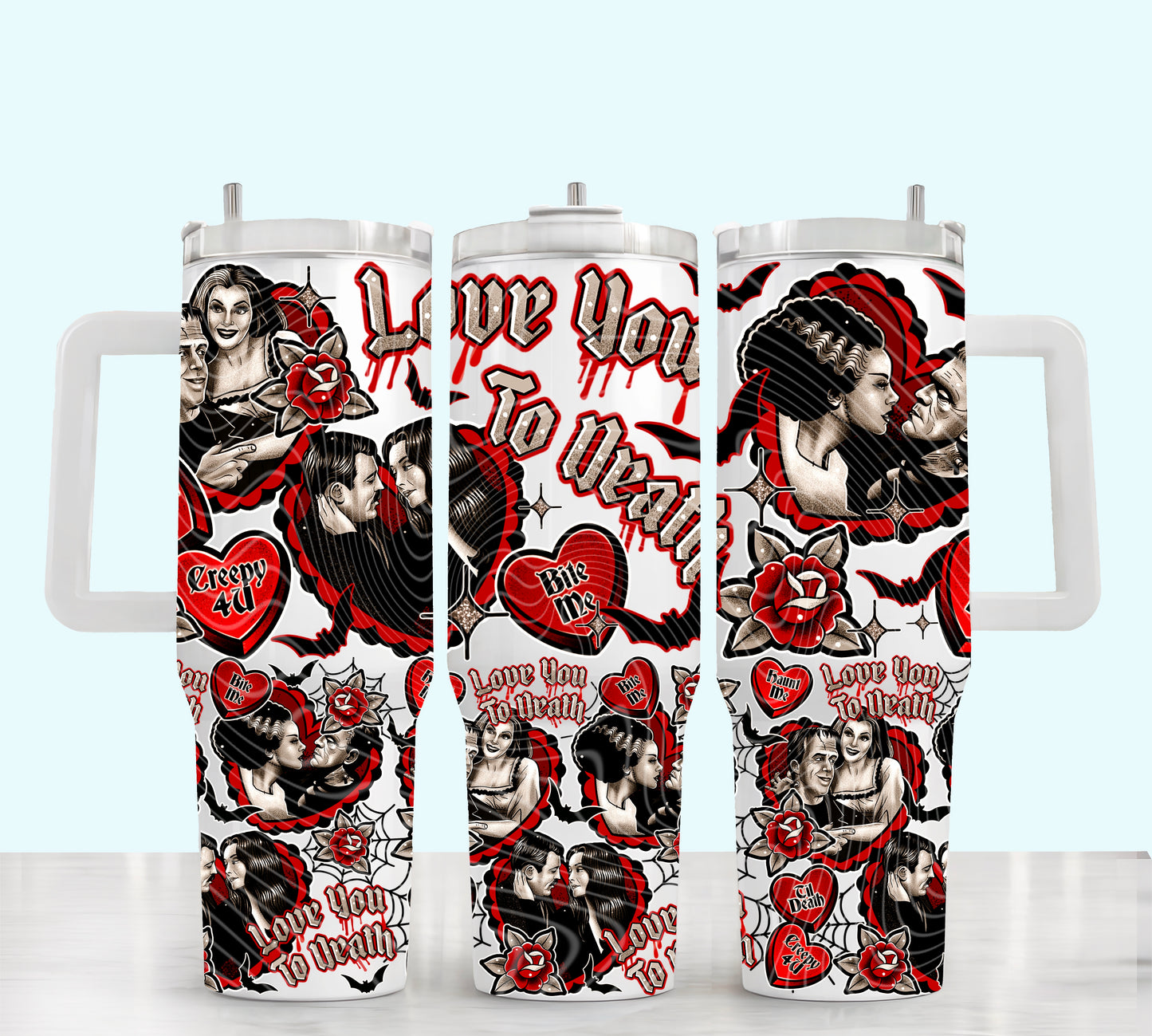 Love You To Death 40 oz Tumbler Print