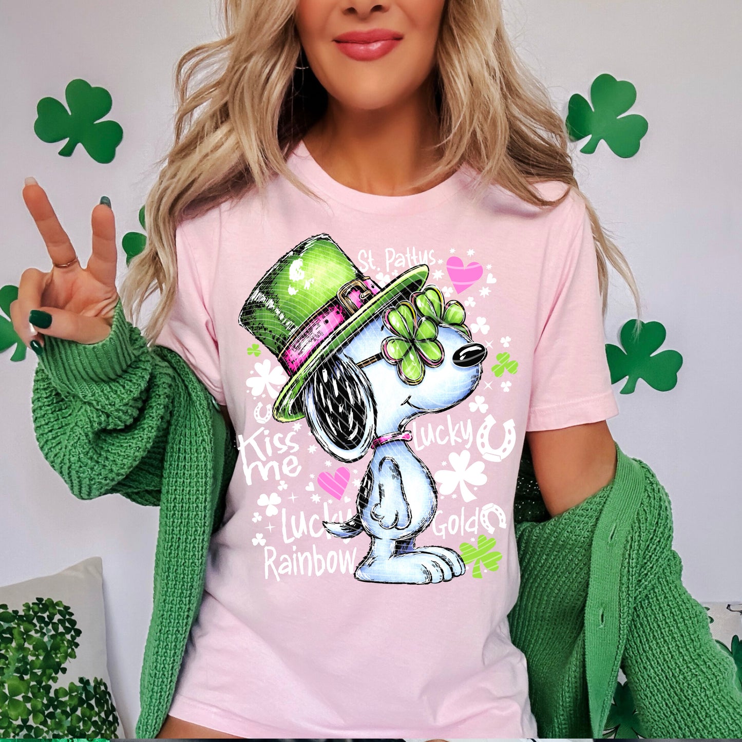 Snoopy Clover DTF Prints