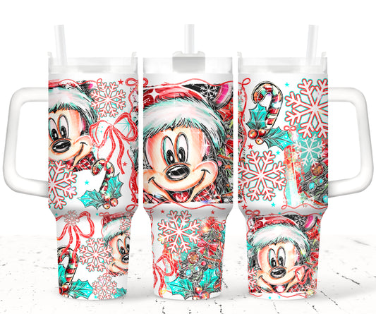 Christmas Mouse 40 oz Tumbler Print
