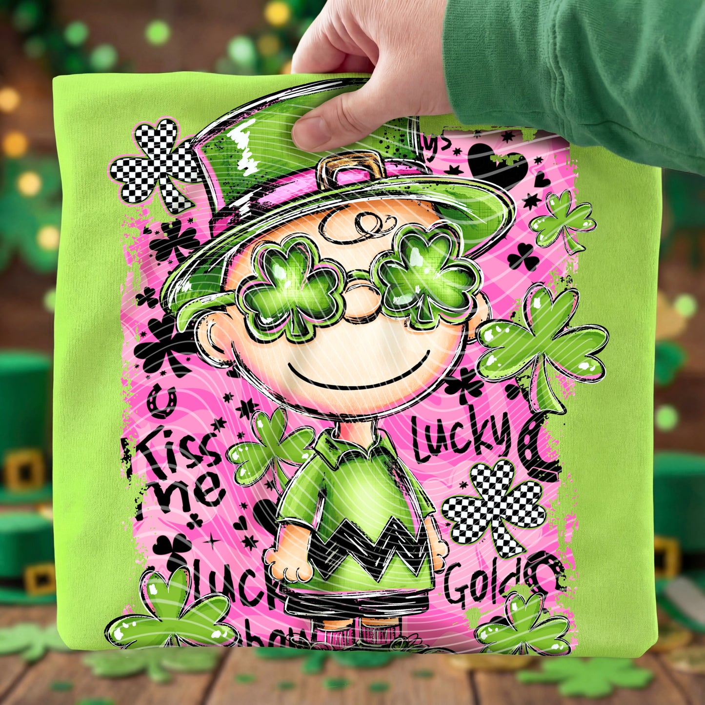CB Pink Clover DTF Prints