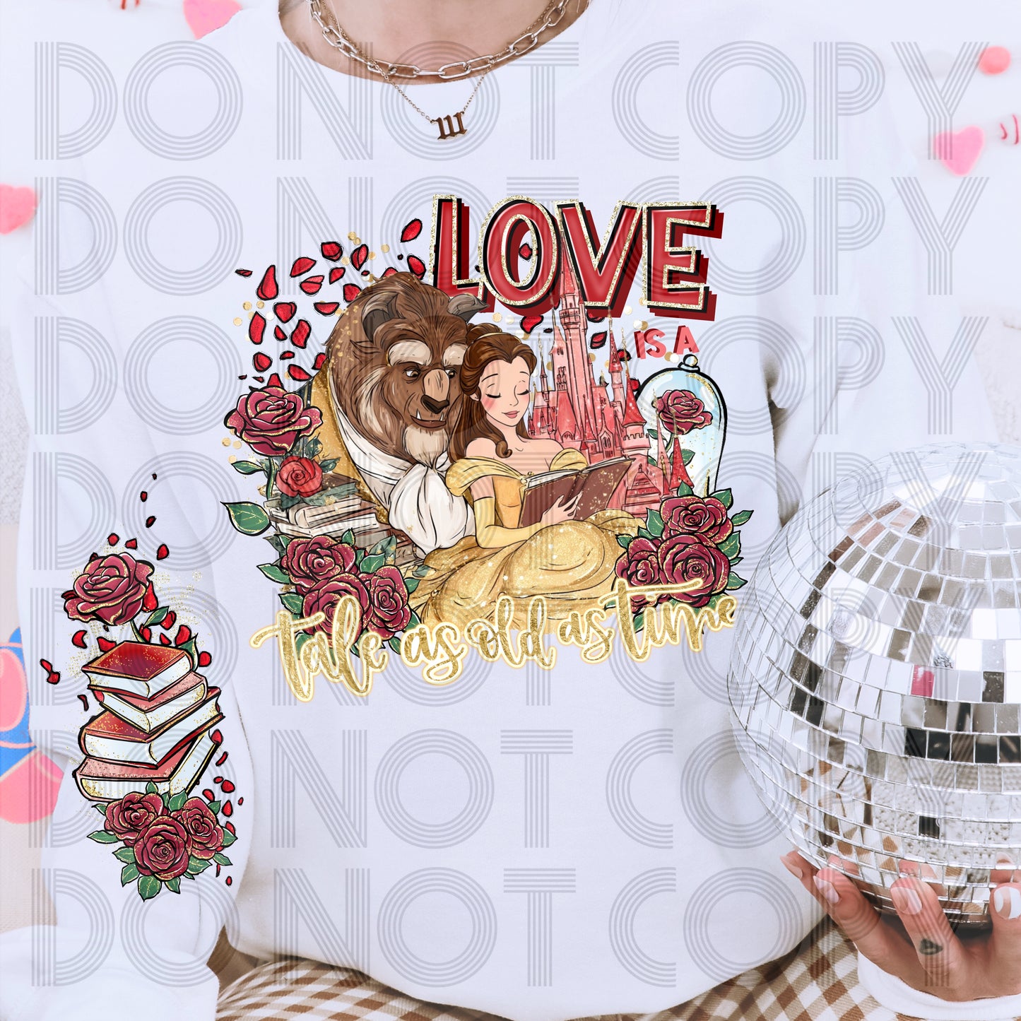 Love Is A Tale As Old As Time DTF Print