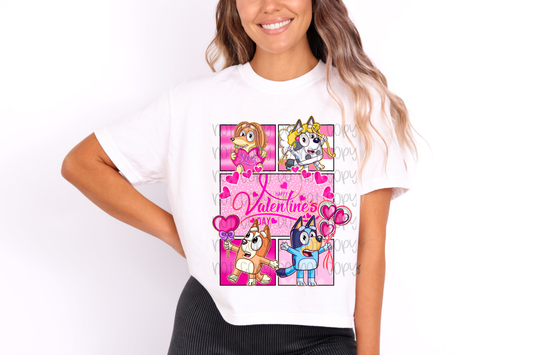 Valentine’s Day Bluey DTF Prints