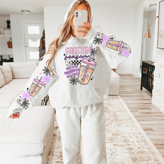 Freezing Season Coffee DTF Print