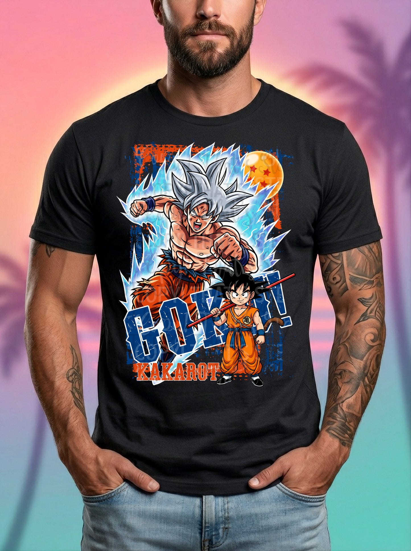 Goku DBZ DTF Print