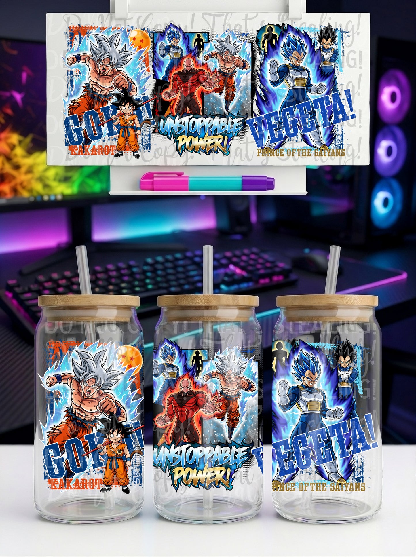 Unstoppable Power DBZ 16 oz Glass Wrap