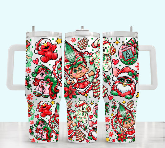 90’s Christmas 40 oz Tumbler Prints