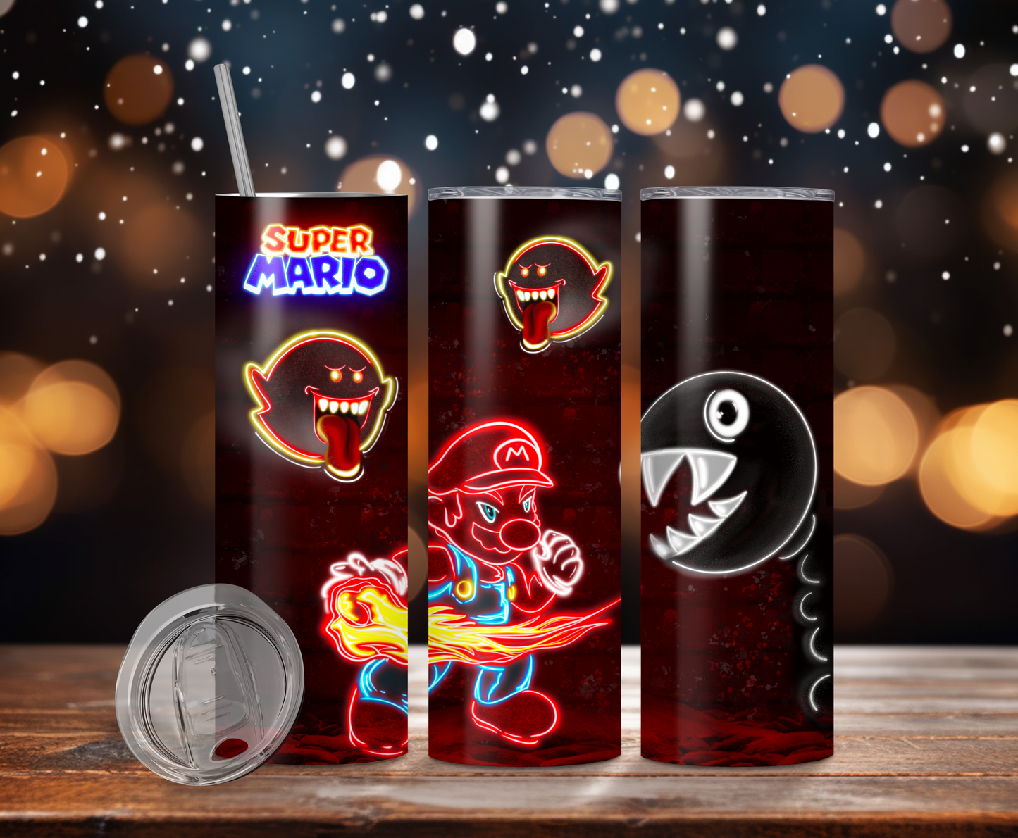 Neon Boo Mario