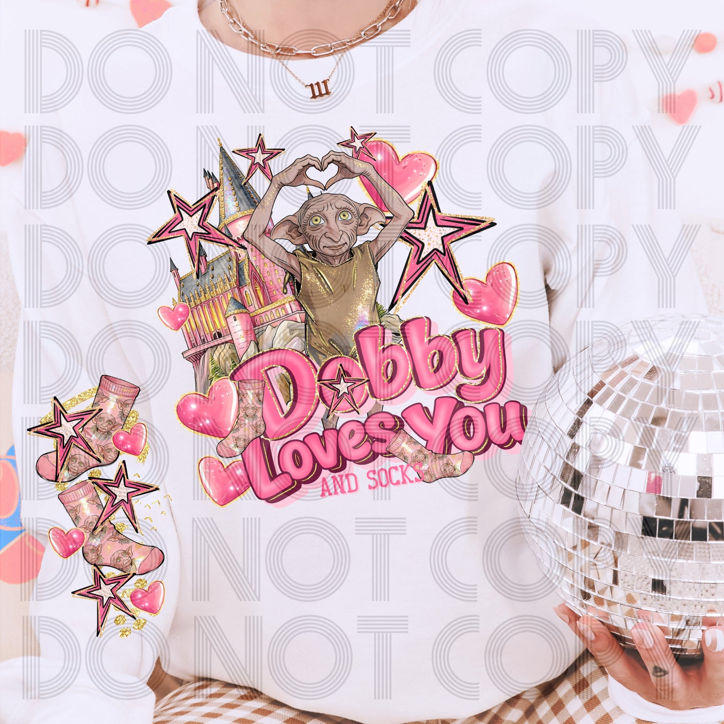 Dobby Loves You And Socks DTF Prints