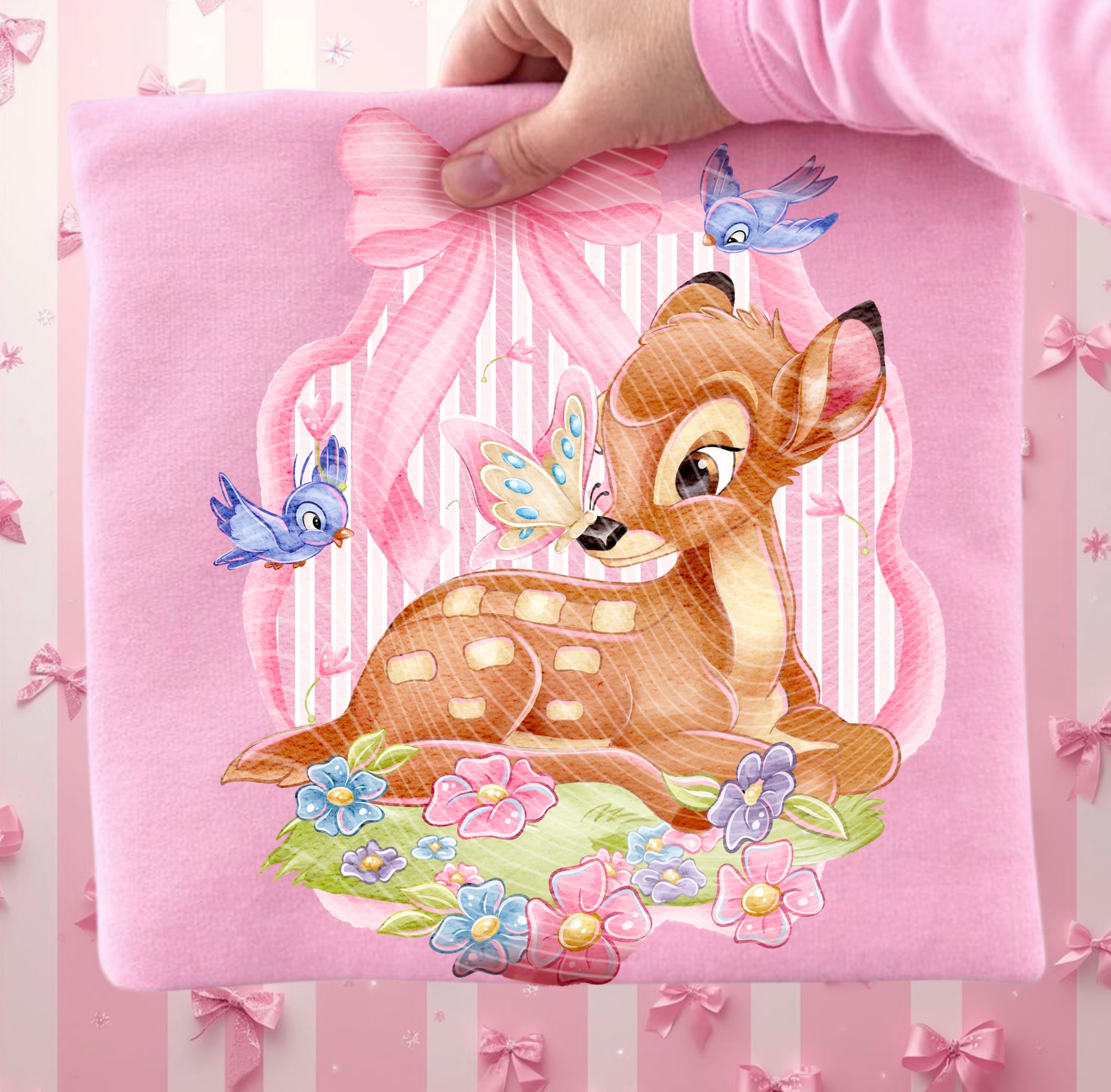 Springtime Bambi DTF Prints – Mama Lynn's Creations
