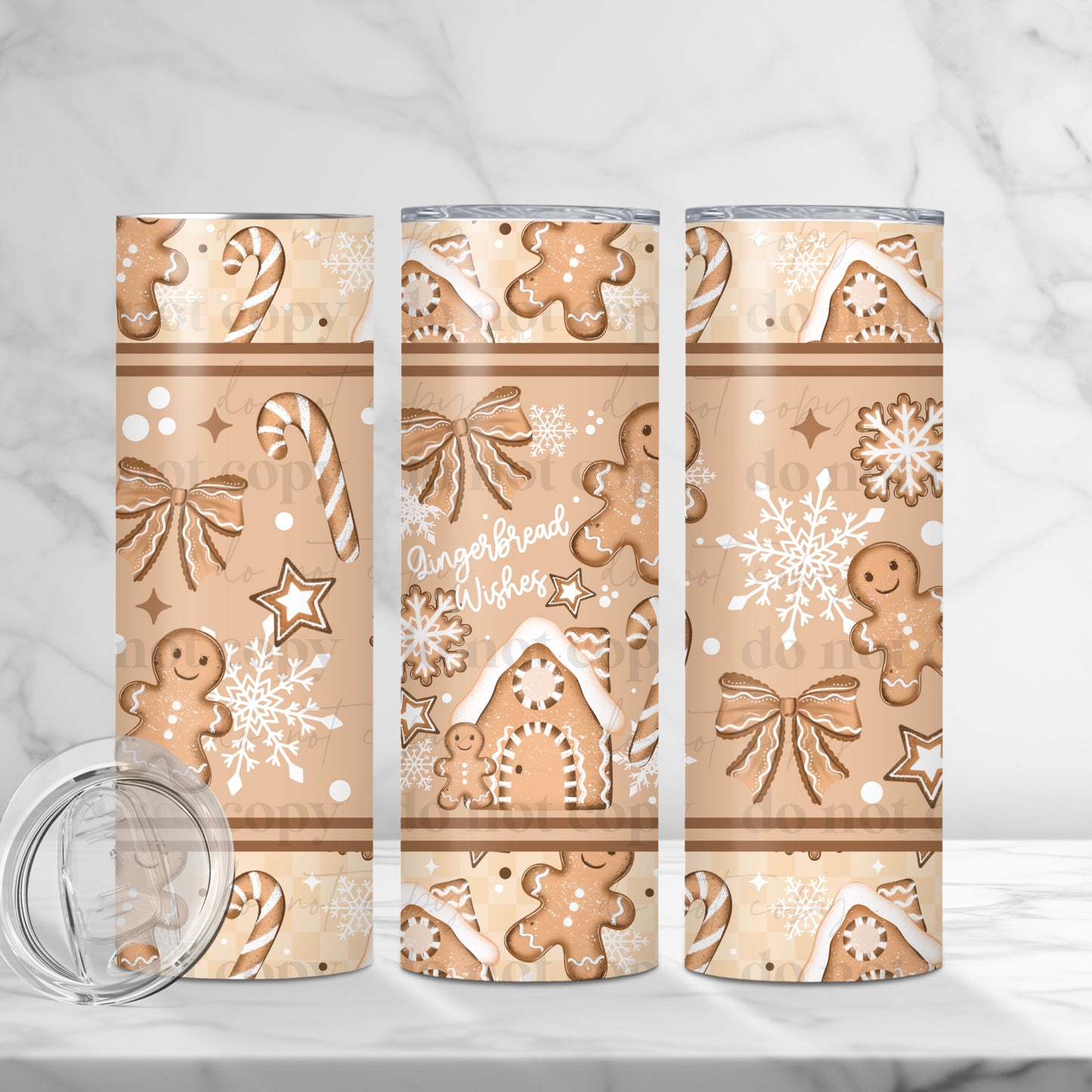 Gingerbread Wishes Tumbler Wrap