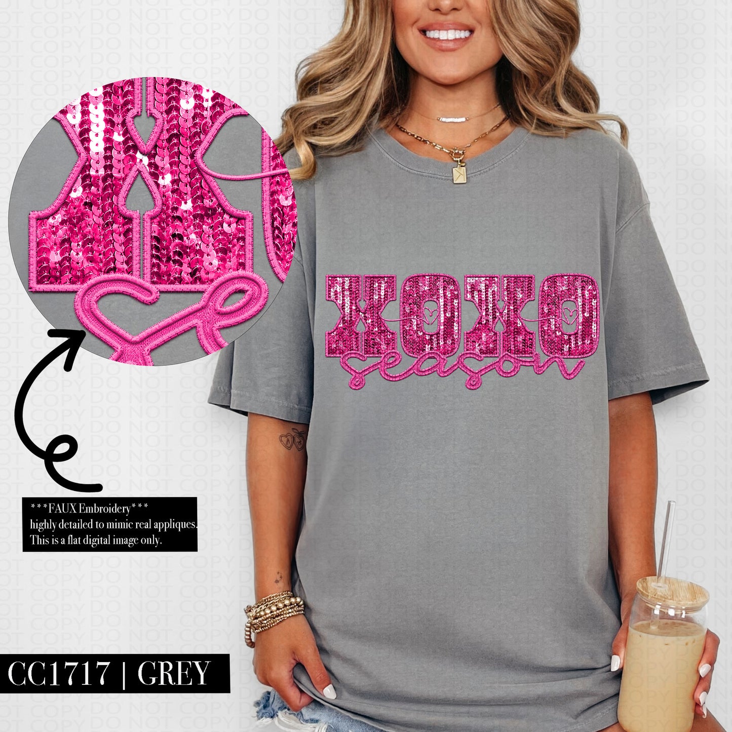 XOXO Season Pink DTF Print