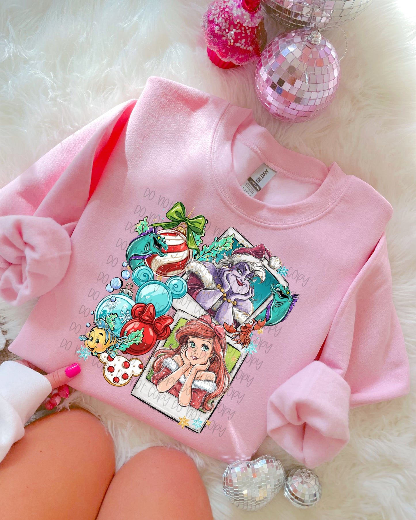 Christmas Polaroid Princess A DTF Prints