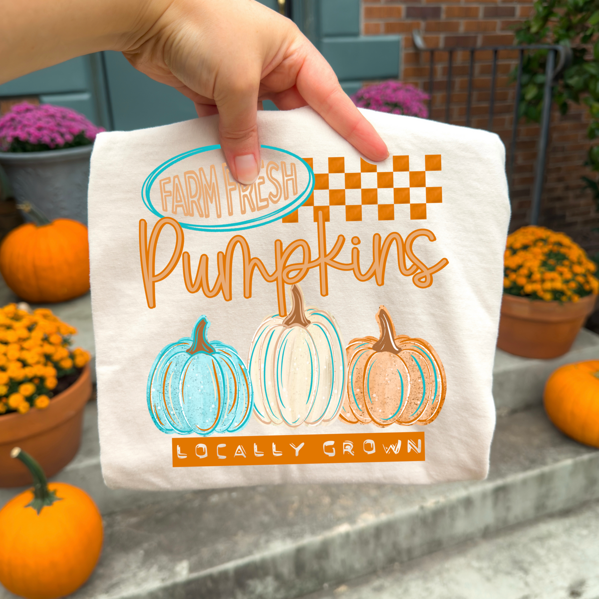 Farm Fresh Pumpkins DTF Print