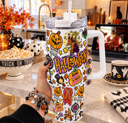 HalloweenTown Doodle 40 oz Tumbler Prints