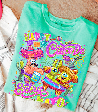 Happy Cinco De Extra Mayo DTF Prints
