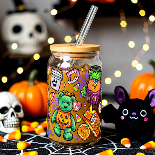 90’s Halloween Vibes 16 oz Glass Wrap