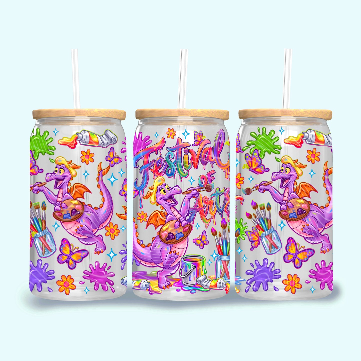 Festival Of Arts 16 oz Glass Wraps