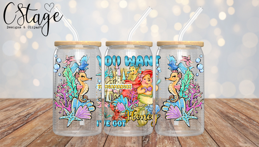 You Want Thingamabobs I’ve Got Honey 16 oz Glass Can Wraps